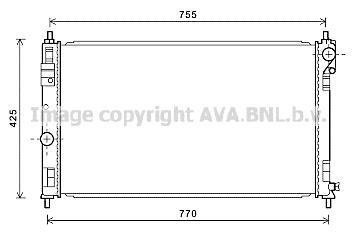 Радіатор, охолодження двигуна AVA QUALITY COOLING AVA COOLING CRA2121