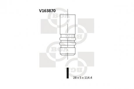 Клапан двигуна BGA V163870