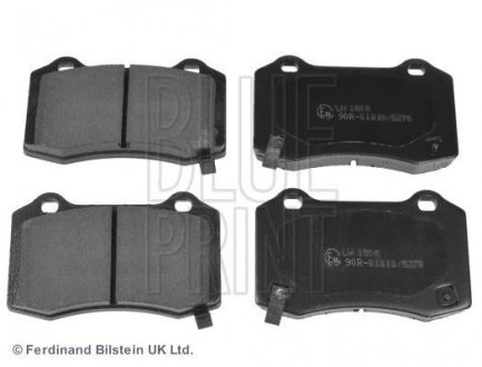 Гальмівні колодки, дискове гальмо (набір) BLUE PRINT ADA104206