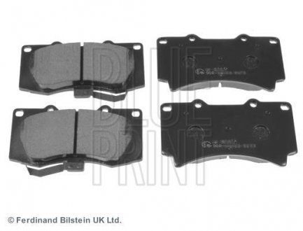 Гальмівні колодки, дискове гальмо (набір) BLUE PRINT ADA104221