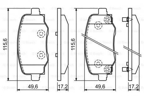 Гальмівні колодки BOSCH 0986494930