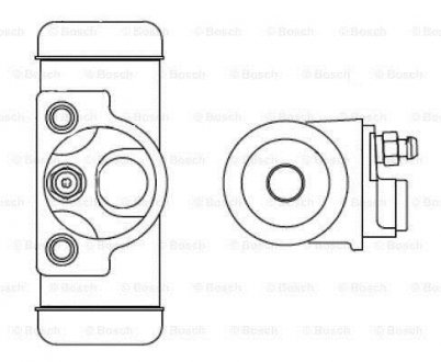 Гальмівний циліндрик BOSCH F026002344 (фото 1)