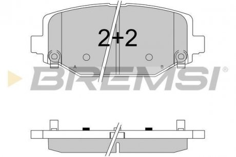 Гальмівні колодки (набір) BREMSI BP3544