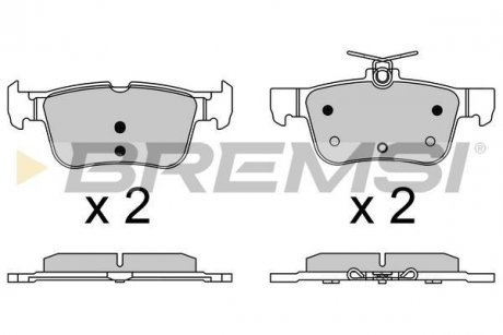 Гальмівні колодки (набір) BREMSI BP3637