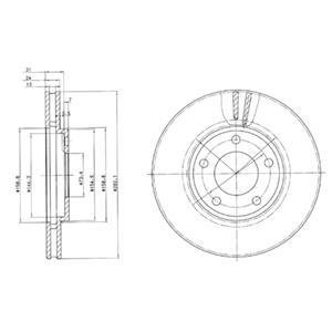 Диск гальмівний Delphi BG3383