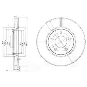 Диск гальмівний Delphi BG3716