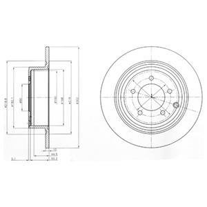 Диск гальмівний Delphi BG4169