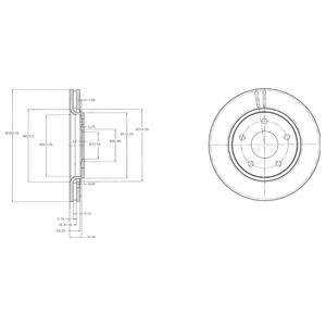 Диск гальмівний Delphi BG4212