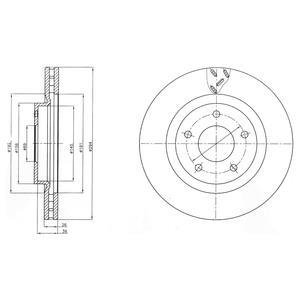 Диск гальмівний Delphi BG4246