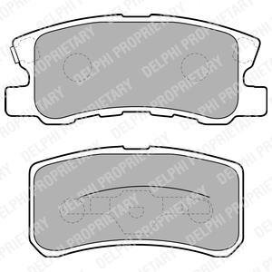 Колодки гальмівні дискові, комплект Delphi LP1691