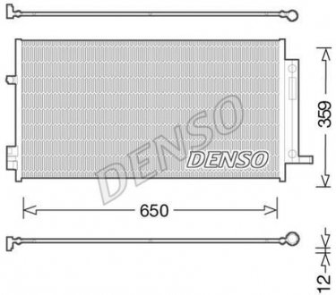 Радіатор кондиціонера DENSO DCN06016