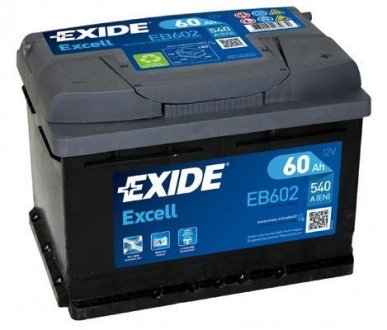 Стартерна батарея (акумулятор) EXIDE EB602