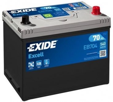 Стартерна батарея (акумулятор) EXIDE EB704