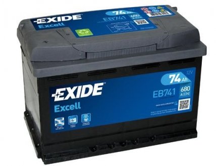 Стартерна батарея (акумулятор) EXIDE EB741