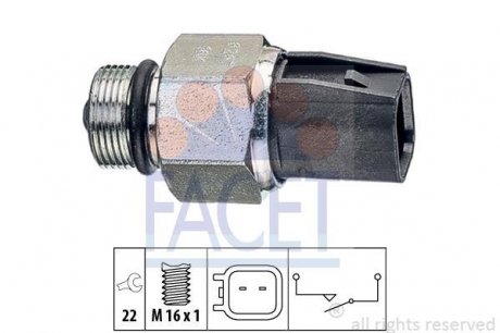 Перемикач заднього ходу автомобіля FACET 7.6267