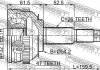 Шрус зовнішній 32X54,2X26 (CHRYSLER VOYAGER IV 2001-2007) FEBEST 2010CARA47 (фото 2)