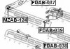 САЙЛЕНТБЛОК ЗАДНЬОЇ ПОПЕРЕЧНОЇ ТЯГИ FEBEST FDAB-037 (фото 2)