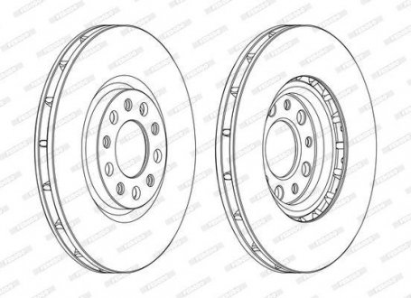 Гальмівний диск FERODO DDF1451C