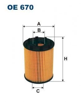 Фільтр масла FILTRON OE670