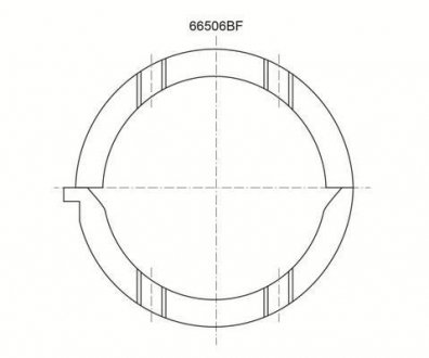 Опора колінвалу Glyco A208/2 STD