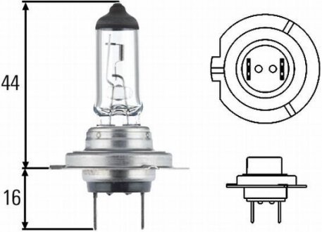 Лампа розжарювання H7 12V 55W PX 26d Long Life HELLA 8GH007157-201 (фото 1)