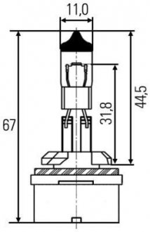 Ліхтар накалу HELLA 8GH008991-021