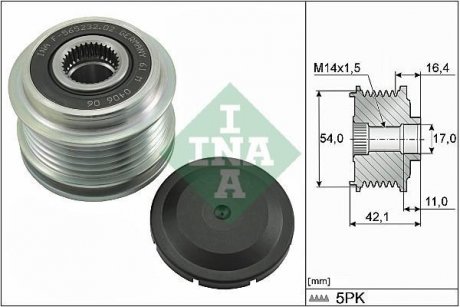 Шків генератора INA 535028610