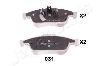 Колодки гальмівні RENAULT P. MEGANE 08- JAPANPARTS PA031AF (фото 1)