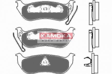 Гальмівні колодки, дискове гальмо (набір) KAMOKA JQ1013320