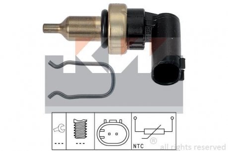 Датчик температури рідини охолодження. Датчик, температура охлаждающей жидкости. Датчик, температура охлаждающей жидкости KW 530 343 (фото 1)