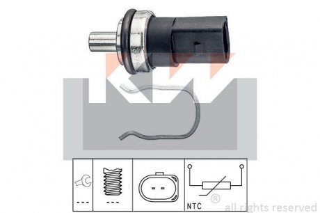 Датчик, температура охлаждающей жидкости KW 530 376
