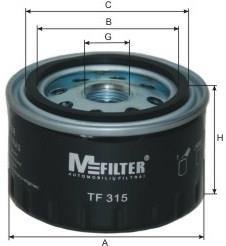 Фільтр масла M-FILTER TF 315