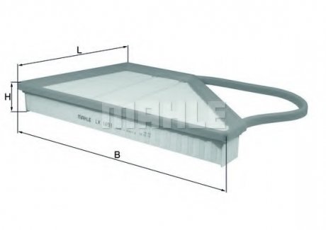 Фільтр забору повітря MAHLE / KNECHT LX1091 (фото 1)