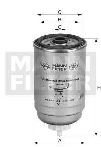 Фільтр палива -FILTER MANN WK8051