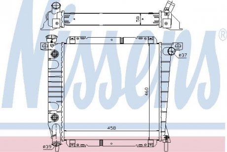 Радiатор NISSENS 620671