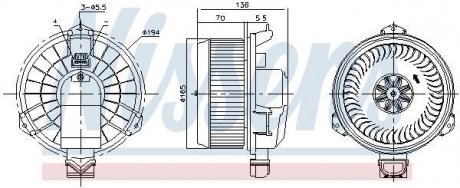 Вентилятор салону NISSENS 87419