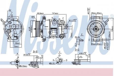 Компресор кондиціонера NISSENS 890030