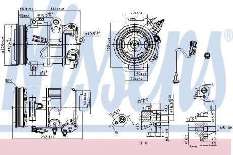 Компресор кондиціонера NISSENS 890375