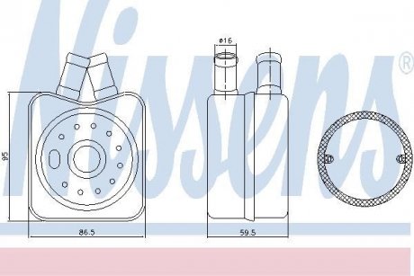 Масляний радіатор NISSENS 90608