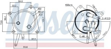 Радіатор охолодження оливи NISSENS 91119