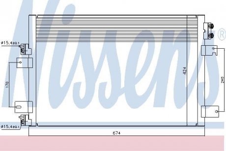 Радіатор кондиціонера NISSENS 940151