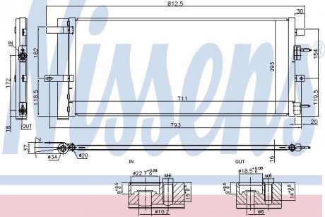 Радіатор кондиціонера NISSENS 940626