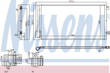 Радіатор кондиціонера NISSENS 940678