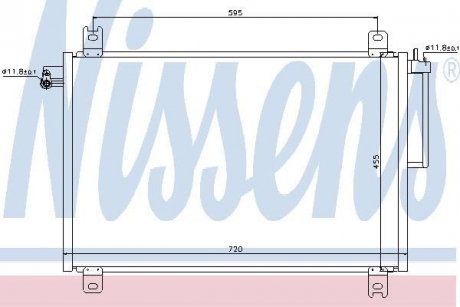 Радіатор кондиціонера NISSENS 94913