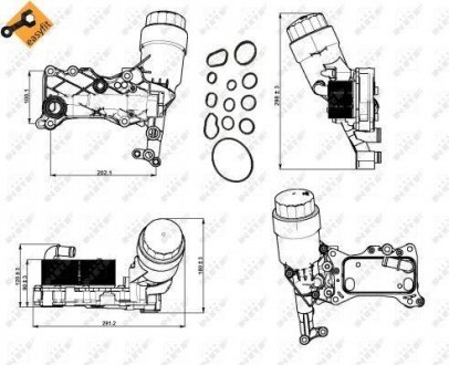 Радіатор охолодження мастила NRF 31350