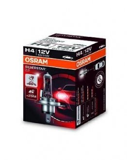 Лампа галогенная SILVERSTAR 2,0 H4 (60/55W) OSRAM 64193SV2