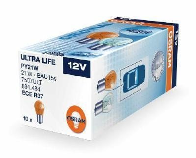 Лампа Ultra Life PY21W 12V 21W BAU15S OSRAM 7507ULT (фото 1)