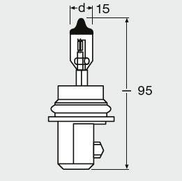 Автолампа (HB5 12V 65/55W PX29T) OSRAM 9007 (фото 1)