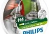 Лампа розжарювання H4 12V 60/55W P43t-38 LongerLife Ecovision 2шт (вир-во) PHILIPS 12342LLECOS2 (фото 1)