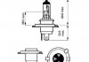 Лампа H4 12V 60/55W P43T-38 VisionPlus (+50% more light) упаковка блістер PHILIPS 12342VPB1 (фото 3)